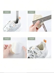 1 par de rellenos ajustadores de talla de zapato - Almohadilla de relleno, adecuado para zapatos sueltos grandes, evita que el talón se deslice - Albaricoque - Ver 4