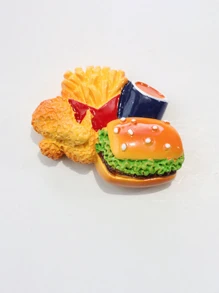 1 件/2 件/4 件 3D 薯条和汉堡树脂冰箱贴，创意家居装饰贴纸最佳礼物生日学校装饰学校惊喜宿舍装饰返校 - 1件 - 查看 19
