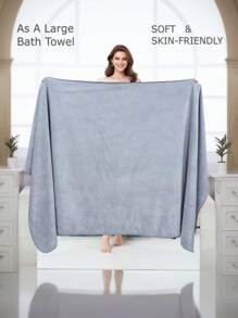 1pc Outdoor Warm Fleece Cloak Blanket, Thickened Shawl Blanket, Office Nap Throw Blanket, Casual Home Warm Blanket, Autumn/Winter