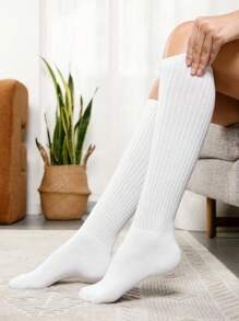 Calcetines Cálidos Hasta La Rodilla Para Mujer, Calcetines Largos