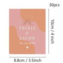 30pcs Wine Labels, Photo Wine Label Template, Minimalist Wedding Favor, Custom Wine Label, Personalized Gift, Wine Gift Label - Multicolor - View 19