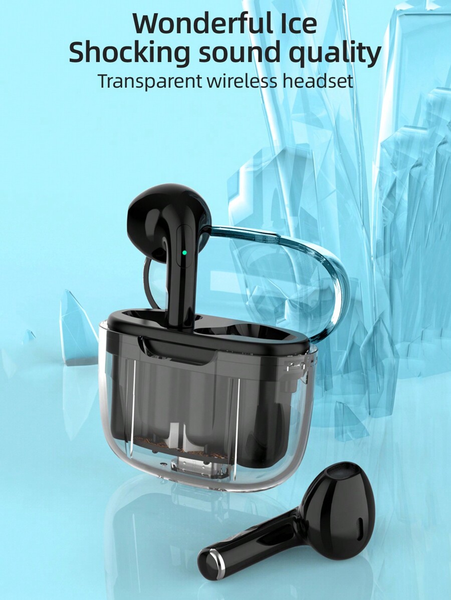 Transparent New InEar Touch Control Bluetooth Headphones, For Office