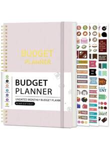 1pc Budget Planner, Simple Daily Weekly Monthly Budget Planner With Expense Tracker And Financial Analysis, Easy To Start, PINK Undated Financial Budget Planner With Period Goals, Back To School Supplies, Office Supplies - Nhiều màu - Xem 8