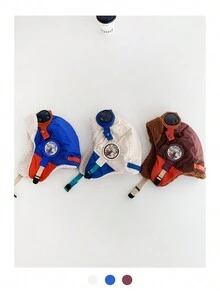 1 件飞行员帽，拼接设计，带可拆卸护目镜、护耳罩、保暖内衬、防风，适合滑雪、冬季骑行等户外运动 - 彩色 - 查看 12