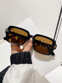 1 chiếc Kính thời trang vuông cho nữ, nhiều màu sắc, thích hợp cho đi biển, đi nghỉ và chụp ảnh Trang phục cơ bản hợp thời trang Thu Đông cho phụ nữ Quần áo công sở Quà tặng giản dị Phụ kiện đi biển cho phụ nữ Kính thời trang - Nhiều màu - Xem 10