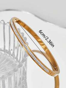 1 件欧美极简主义 INS 雪花图案女士可调节细手镯，适合节日、派对、日常佩戴、圣诞礼物 - 彩色 - 查看 13