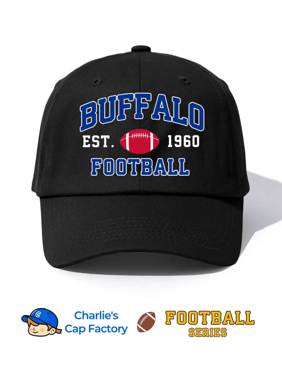 1 件布法罗比尔印花棒球帽，经典时尚，柔软吸汗带，可调节尺寸，轻质防晒防紫外线，多功能经典帽子，适合户外运动日常穿着，派对度假，送给足球迷、父亲、丈夫、朋友、家人的完美礼物