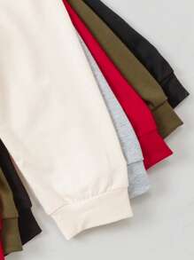 4pcs/Set Baby Boy Casual Sweatshirt & Pants Set, Long Sleeve Pullover Hoodie & Long Trousers