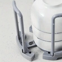 1 Stück Erweiterbar Desktop Schüssel Rack Küche Lagerung Rack Kunststoff Ablauf Tasse Rack Schrank Geschirr Lagerung Rack - Verschiedenfarbig - Übersicht 3