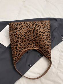 Túi đeo vai họa tiết da báo cỡ lớn dành cho nữ và túi đeo dưới cánh tay - Nhiều màu - Xem 5