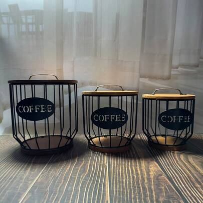 1pc 咖啡胶囊篮咖啡胶囊储存托盘，干果托盘摆件咖啡桌零食托盘居家客厅