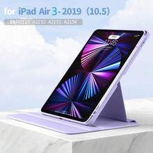 带铅笔槽的亚克力高透明度保护壳，适用于 Ipad 10/Air 4567/Mini 6/10.9 英寸/11 英寸/12.9 英寸/13 英寸 Apple 平板电脑，防震 - 紫色 - 查看 20