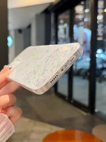 1 Ốp lưng điện thoại trong suốt bằng nhựa Epoxy lấp lánh tương thích với iPhone 7/8/SE2/7plus/8plus/X/XS/XR/XS Max/11/11 Pro/11 Pro Max/12/12 Pro/12 Pro Max/13/13 Pro/13 Pro Max/14/14 Pro/14 Plus/14 Pro Max/15/15 Pro/15 Plus/15 Pro Max, Ốp bảo vệ chống nước, chống sốc, chống rơi, chống trầy xước - Nhiều màu - Xem 5