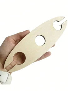 1 pièce Porte-bouteille de vin en bois, artisanat de bois créatif et personnalisé, cadeau idéal pour les amateurs de vin, accessoire de bar - peut contenir 1 bouteille et 2 verres