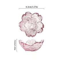 Cute Pink Cherry Blossom Dipping Sauce Dish, Creative Cherry Blossom Hammered Pattern, Catering & Home Kitchen Gold-Trimmed Dipping Sauce Plates, Small Bowl, Exquisite Seasoning Plate, Multi-Purpose,School Supplies