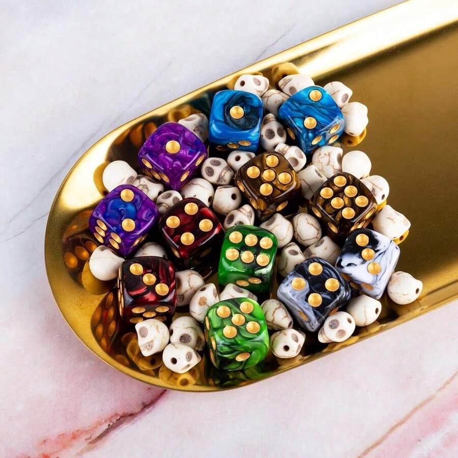 1/6pcs Set Dice Combination, 6Sided D6 Dice, Standard Game Dice