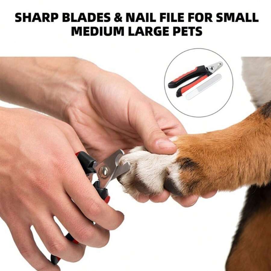 Pet Nail Trimming Kit, Professional Dog & Cat Nail Clippers, Stainless