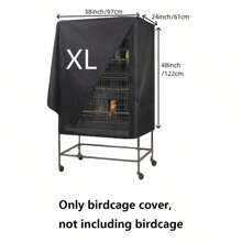 1pc Bird Cage Cover, Shaded & Breathable Cage Mosquito Net, Waterproof & Dustproof For Bird Cage At Night