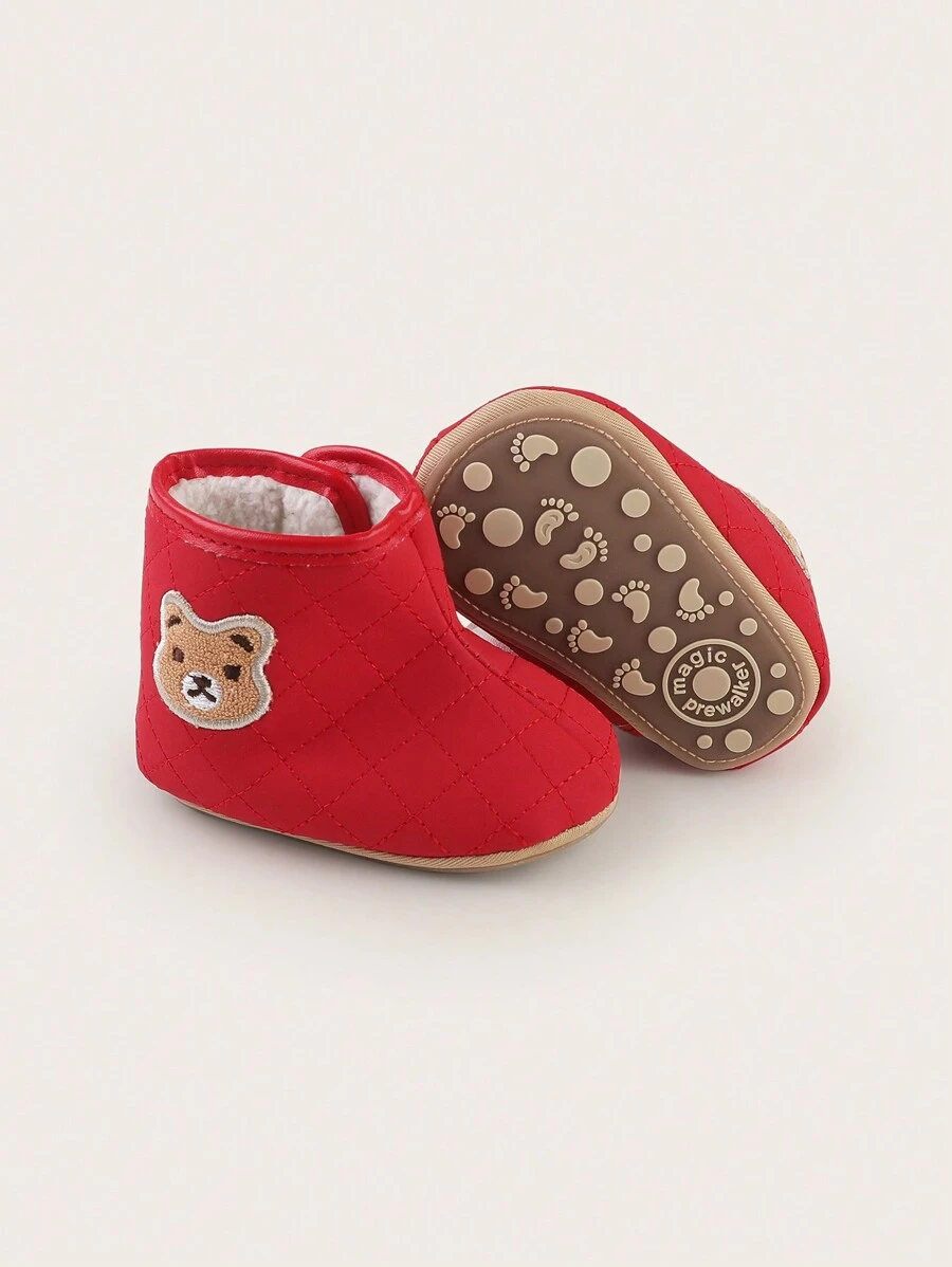 秋冬季婴儿童厚底鞋男女童可爱防滑防撞婴儿鞋1岁保暖鞋