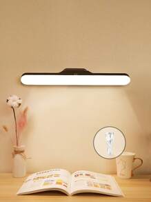 1pc USB Rechargeable Makeup Mirror Light, Eye-Caring Desk Lamp, Reading Light, Adjustable Color & Brightness, Angle Adjustable, Wireless Makeup Light For Bathroom Mirror