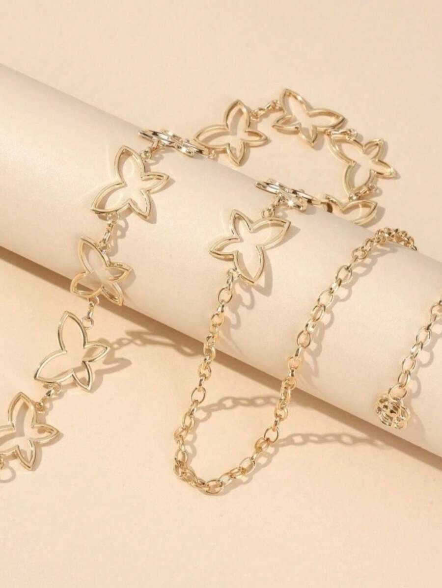 Women Belts - 金色 - 查看 1