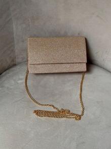 Bolsa de Glitter, Bolsa de Embreagem Elegante para Mulheres - Dourado - Visão 2