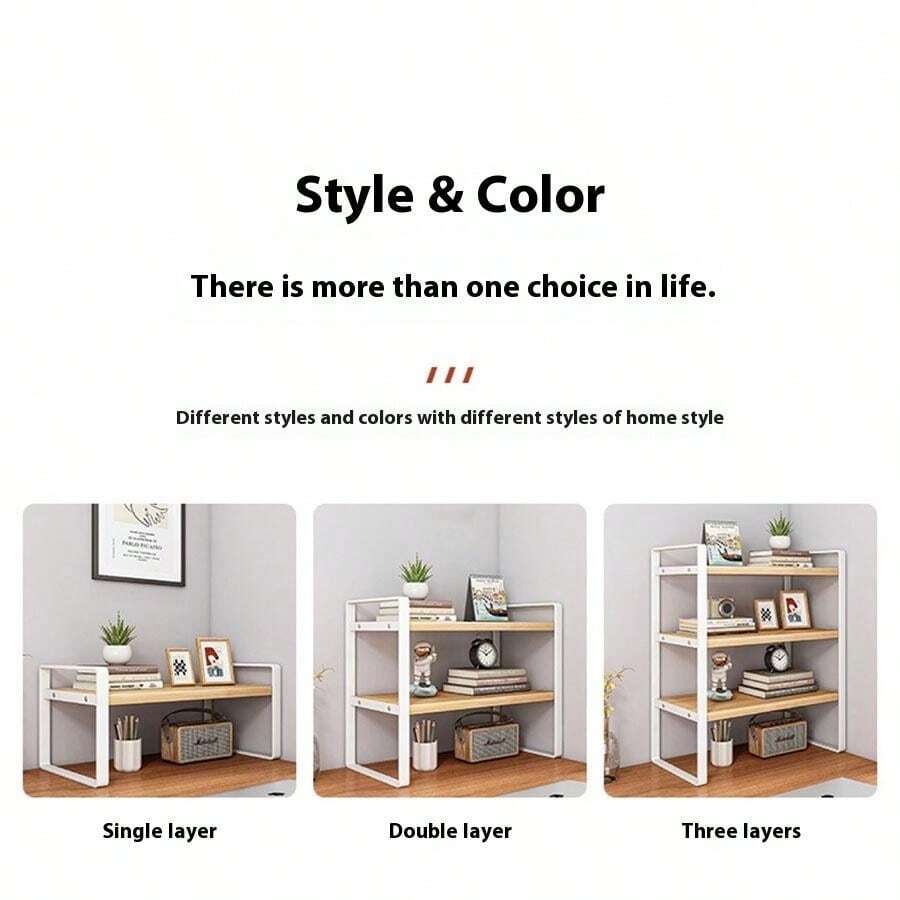 Desk Storage Shelf Computer Desktop MultiLayer Organizer Simple Office