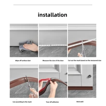 1条/2条装家用门密封条，门底密封条，门窗缝隙隔热隔音条，卧室防风隔音条，防水TPE材质门封条