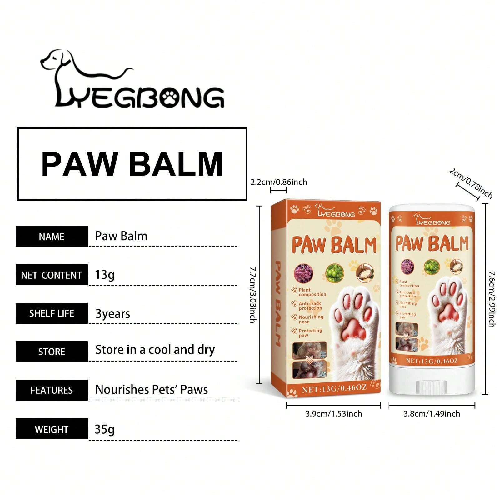 Pet Foot Balm Foot Care For Animal Cats And Dogs Paws Foot Care Paw Pad