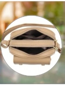 Women's Crossbody Bag With Multiple Zippers, Versatile And Practical Bag - Hồng - Xem 4