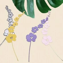 1pc Hoa Dải Kim Loại Cắt Khuôn Stencils Scrapbook Cắt Khuôn Cho Giấy Thẻ Làm Scrapbooking DIY Thẻ Album Ảnh Thủ Công Trang Trí - Bạc - Xem 4