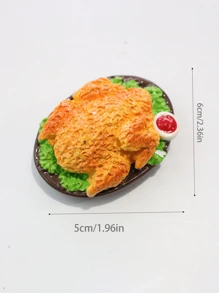 1 件/2 件/4 件 3D 薯条和汉堡树脂冰箱贴，创意家居装饰贴纸最佳礼物生日学校装饰学校惊喜宿舍装饰返校 - 1件 - 查看 10