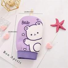 1 miếng vải tắm cho bé hoạt hình, dụng cụ hỗ trợ tắm cho bé - Nhiều màu - Xem 10