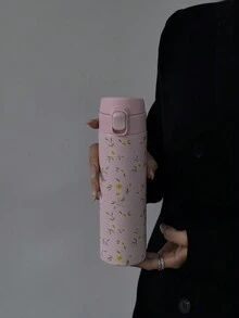 1 chiếc cốc giữ nhiệt Daisy Series 450ml/15,22oz, cốc giữ nhiệt có nắp lật khóa, bình đựng nước thể thao ngoài trời và phòng tập thể dục, đồ dùng học tập, quà tặng ngày lễ - Nhiều màu - Xem 7