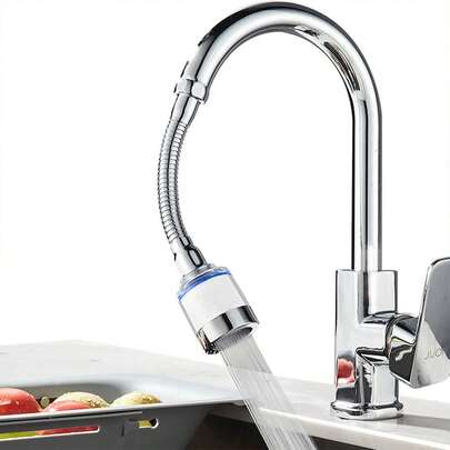 1 件装水龙头延长杆，水龙头净水器延长杆，通用起泡器，淋浴喷头，净水器，防溅淋浴喷头，家居浴室装饰，秋季装饰，浴室配件