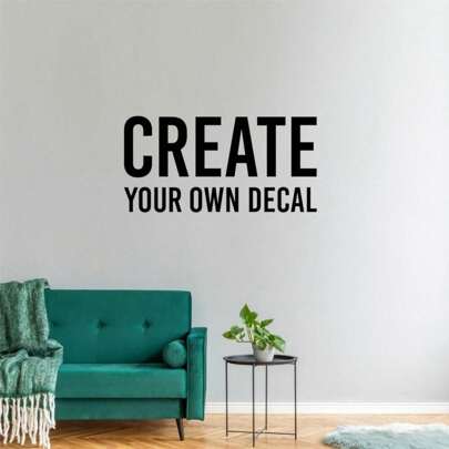 Custom Vinyl Wall Decals - Personalized Quote Stickers - 30cm To 180cm - Choose Your Own Font And Colour- Wall Decoration Gifts, Valentine Day, Valentine Day Decor Birthday Graduation,Multi-Functional,Durable,Ornamental,Reusable,Exquisite,Stylish,High-Quality,Colorful,Modern,Custom,Personalized,Unique,Ideal Gifts For Him,Ideal Gifts For Her,Boyfriend,Dad,Girlfriend,Mom,Family,Friends,Tea Room,Home,Garden,Office,For Anniversaries,For Valentine's Day,For Mother's Day,For Birthdays,For Father's Day,For Graduation,For Weddings,For Housewarming,Slow Summer Living Home Decor Back To School Room Decor School Supplies