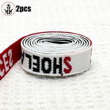 2 dây giày thiết kế hình trái tim, chữ và số ombre nhiều màu rộng 2cm có thể tùy chỉnh - đen/đỏ - Xem 1