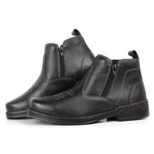 Men's Cowboy Cowboy Boots, Rodeo Country, Texan, With Short Zipper - Black - View 3