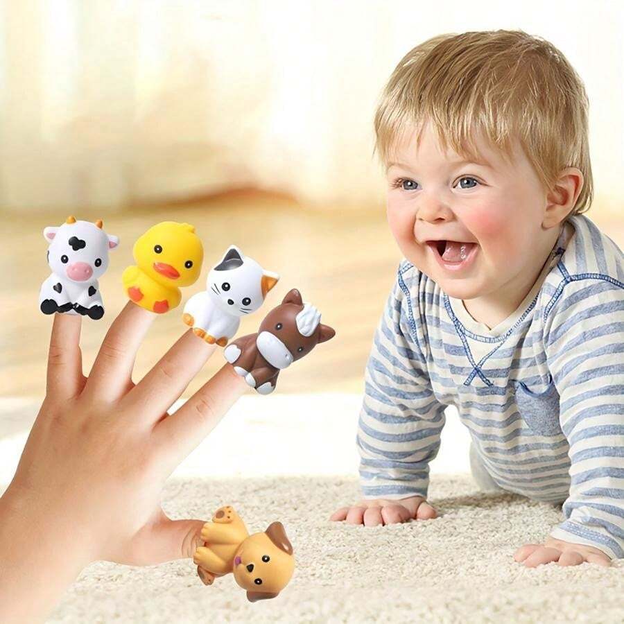 1 Set Animal Classification And Stacking Toy Set, 10pcs Farm Animal