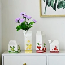 1 chiếc bình đựng sữa bằng gốm, bình đựng dâu tây để bàn trong nhà, kiểu bình đựng sữa độc đáo, trang trí ngoài trời - Nhiều màu - Xem 3