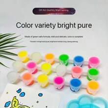 1 peça de tinta luminosa superolefina que brilha no escuro, revestimento luminoso líquido fluorescente à base de água, à prova d'água, volta às aulas, material escolar