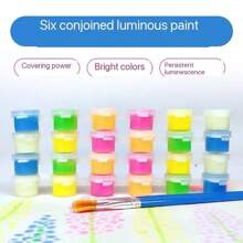 1 peça de tinta luminosa superolefina que brilha no escuro, revestimento luminoso líquido fluorescente à base de água, à prova d'água, volta às aulas, material escolar