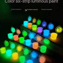 1 peça de tinta luminosa superolefina que brilha no escuro, revestimento luminoso líquido fluorescente à base de água, à prova d'água, volta às aulas, material escolar