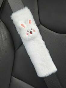 1件/2件汽车安全带肩套毛绒可爱兔熊安全带保护套内饰装饰适合春秋冬季使用 - 均碼 - 查看 14