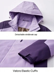 Women's Outdoor Windbreaker Jacket, Thicken Suitable For Hiking, Camping, Outdoor Work