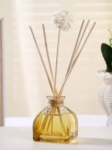 1pc 50ml Air Freshener With 5 Scented Sticks, Suitable For Bathroom Deodorizing, Bedroom Fragrance, Home Decor, Glass Bottle, Rectangular Shape, Feather-Free, Long-Lasting Fragrance Essential Oil, Excellent For Odor Elimination,Aromatherapy,House Freshener,Diffuser,Gift,Home Decor - Multiple Models - View 7