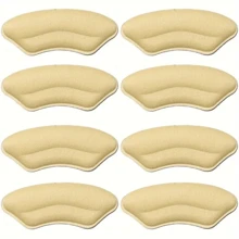 High Quality 8 Pieces (4pairs)Heel Clip Padding For Loose-Fitting Shoes, Heel Pad For Men And Women With Shoes That Are Too Big, Padding Improves Shoe Fit And Comfort And Prevents Heel Slipping And Blistering (4pairs) (Black, Beige), For Women Men Sneakers Shoes, Casual Shoes, Women Pumps Women Heels