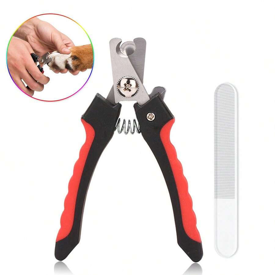 Pet Nail Trimming Kit, Professional Dog & Cat Nail Clippers, Stainless
