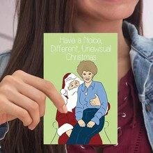 1 张带信封的趣味圣诞贺卡 - 度过一个安静、与众不同、不同寻常的圣诞节 - 适合任何人，独特的节日问候，纸质材料，适合所有圣诞节场合 - 均碼 - 查看 7