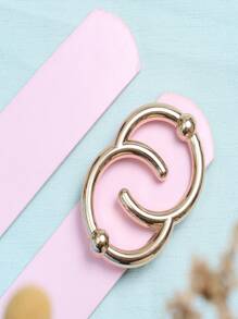 Fashionable High-End Versatile Urban Chic Gilded Button Solid Musical Note Abstract Casual Elegant Party PU Leather Apparel, Spring/Summer